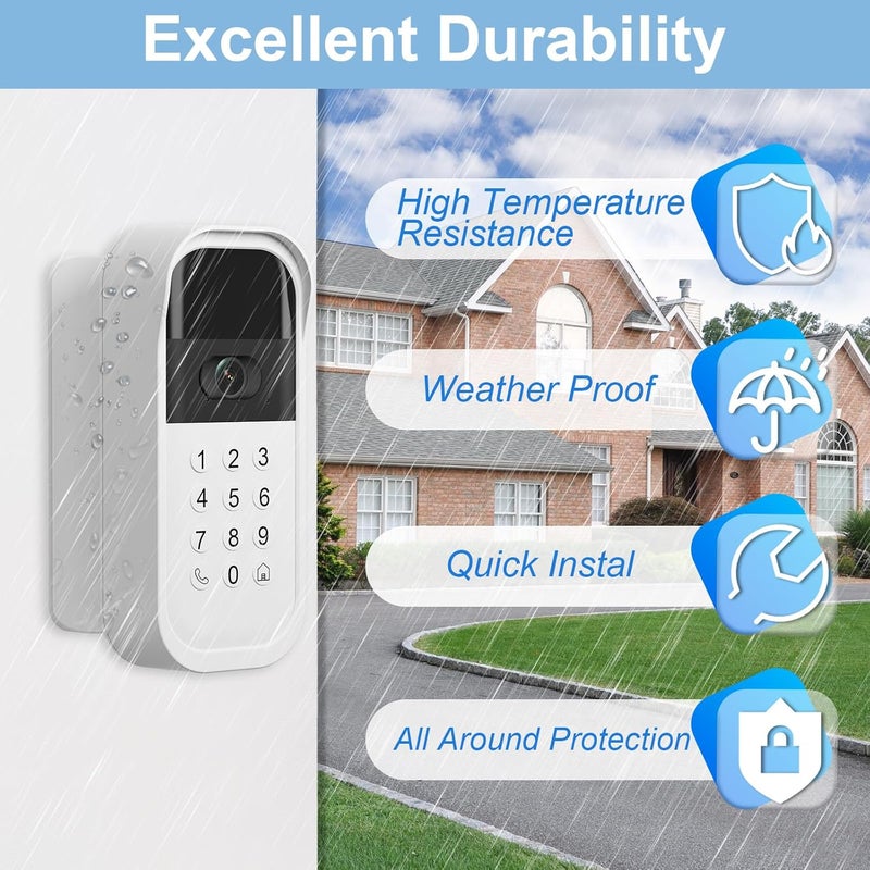 Pyfhy Swivel Mount for myQ Smart Garage Video Keypad, Angled Adjustable 40 to 140 Degrees Corner Mounting for myQ Garage Door Opener Easy to Install Reduce Blind Spot (Video Keypad is NOT Included) - Image 5